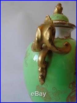 Royal Crown Derby Gilt Handles & Floral Spray Urn Vase & Cover by W Moseley 6