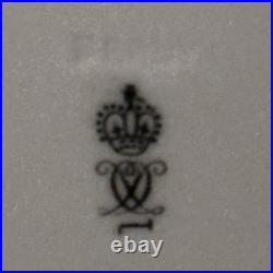 Royal Crown Derby Gold 1882 Encrusted Pale Yellow 9.125 Plate Butterfly Birds