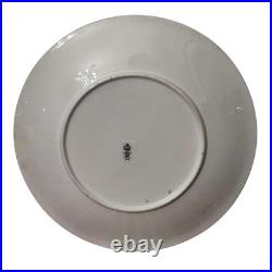 Royal Crown Derby Gold 1882 Encrusted Pale Yellow 9.125 Plate Butterfly Birds