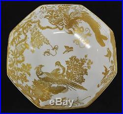 Royal Crown Derby Gold Aves 10 Inch Octagonal Bowl 1933