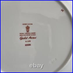 Royal Crown Derby Gold Aves A1235 8.5 Salad Plate English Bone China 22K #8