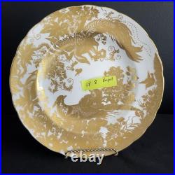 Royal Crown Derby Gold Aves A1235 8.5 Salad Plate English Bone China 22K #8