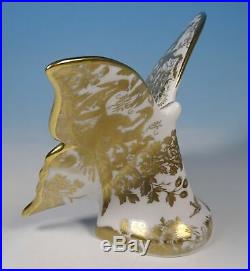 Royal Crown Derby Gold Aves Butterfly Paperweight Model 1st Quality BNIB