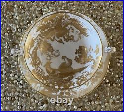 Royal Crown Derby Gold Aves Cream Soup & Saucer