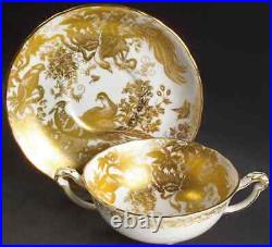 Royal Crown Derby Gold Aves Cream Soup & Saucer 2155761