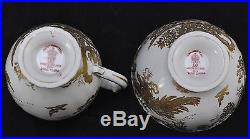 Royal Crown Derby Gold Aves Creamer and Open Sugar Bowl