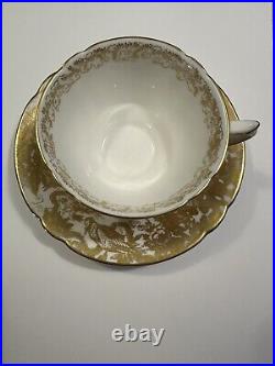 Royal Crown Derby Gold Aves Cup & Saucer