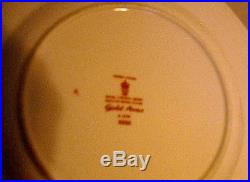 Royal Crown Derby Gold Aves Dinnerware 58 Piece Plate Cup Saucer B&b Lunch Plate
