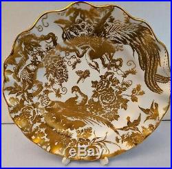 Royal Crown Derby Gold Aves Sheffield Fluted Dessert Plate