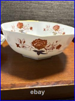 Royal Crown Derby Gold Aves Soup Bowl & Octagon Bowl Set of 2