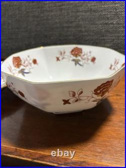 Royal Crown Derby Gold Aves Soup Bowl & Octagon Bowl Set of 2