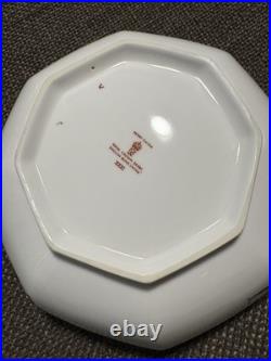 Royal Crown Derby Gold Aves Soup Bowl & Octagon Bowl Set of 2