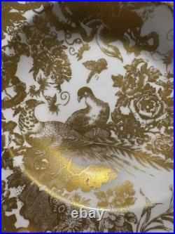 Royal Crown Derby Gold Aves Soup Bowl & Octagon Bowl Set of 2 Royal Crown Derby Gold Aves Soup Bowl & Octagon Bowl Set of 2