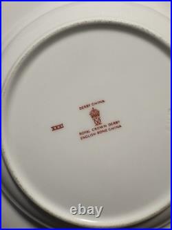 Royal Crown Derby Gold Aves Soup Bowl & Octagon Bowl Set of 2 Royal Crown Derby Gold Aves Soup Bowl & Octagon Bowl Set of 2