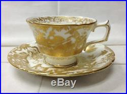 Royal Crown Derby Gold Aves Teacup & Saucer New Bone China England