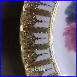 Royal Crown Derby Gold Encrusted Cabinet Plate Spaulding & Co Chicago
