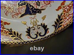 Royal Crown Derby Gold Encrusted Kings Imari 13.5 Dinner Platter(s) #383 Rare
