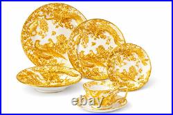 Royal Crown Derby Golden Aves Set of 6 place settings