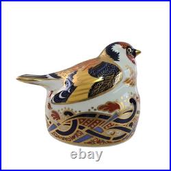 Royal Crown Derby Goldfinch Bird Figurine Fine Bone China Collectible 1996 Hand