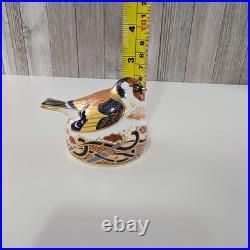 Royal Crown Derby Goldfinch Bird Figurine Fine Bone China Collectible 1996 Hand