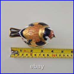 Royal Crown Derby Goldfinch Bird Figurine Fine Bone China Collectible 1996 Hand