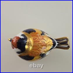 Royal Crown Derby Goldfinch Bird Figurine Fine Bone China Collectible 1996 Hand