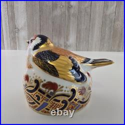Royal Crown Derby Goldfinch Bird Figurine Fine Bone China Collectible 1996 Hand