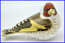 Royal Crown Derby Goldfinch Bird Paperweight New 1st Quality