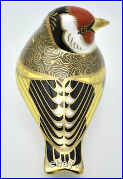 Royal Crown Derby Goldfinch Bird Paperweight New 1st Quality