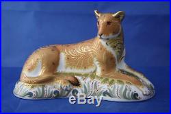 Royal Crown Derby Goviers Lioness L/e 950 Paperweight MMVII Boxed + Cert