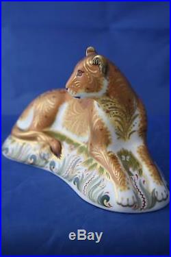 Royal Crown Derby Goviers Lioness L/e 950 Paperweight MMVII Boxed + Cert