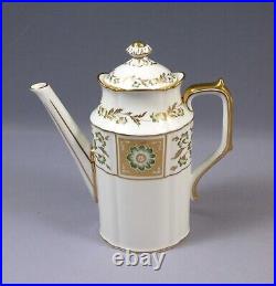 Royal Crown Derby Green DERBY PANEL Coffee Tea Pot England