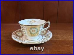 Royal Crown Derby Green Derby Panel 13 Teacups & 14 Saucers set, Mint