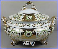Royal Crown Derby Green Derby Panel A1237 Covered Vegetable Dish/tureen(perfect)