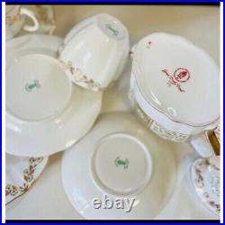 Royal Crown Derby Green Derby Panel Tea Pot Cup Saucer Plate 16cm 7 Set Used
