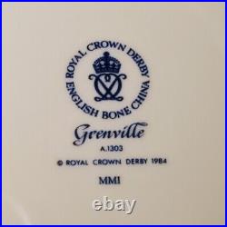 Royal Crown Derby Grenville Set of 3 Dinner Plates