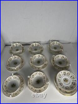 Royal Crown Derby Grosvenor A1255 fine china cup and saucers 24 pieces