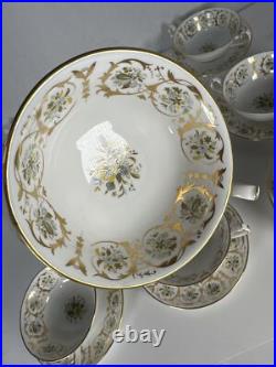 Royal Crown Derby Grosvenor A1255 fine china cup and saucers 24 pieces