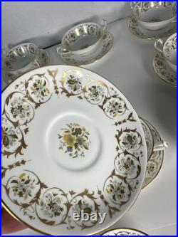 Royal Crown Derby Grosvenor A1255 fine china cup and saucers 24 pieces