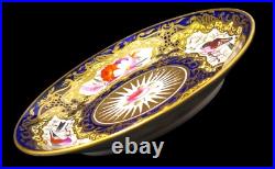 Royal Crown Derby Guilt And Polychrome 8 Teacups And 7 Saucers