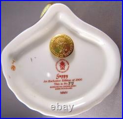 Royal Crown Derby Guppy Figurine Paperweight (5 In.) 2005 Ltd. Ed. England