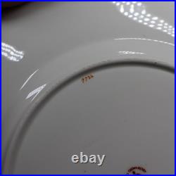 Royal Crown Derby HP Signed E Ellis 12 Cobalt Blue Floral Cabinet Plates