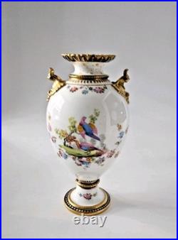Royal Crown Derby Hand Painted Vase 8 Tall