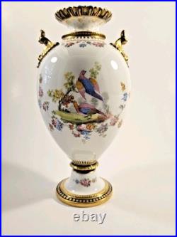 Royal Crown Derby Hand Painted Vase 8 Tall