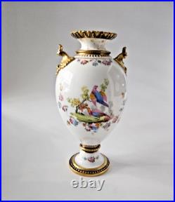 Royal Crown Derby Hand Painted Vase 8 Tall