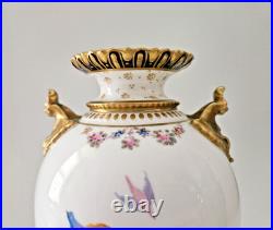 Royal Crown Derby Hand Painted Vase 8 Tall