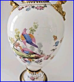 Royal Crown Derby Hand Painted Vase 8 Tall