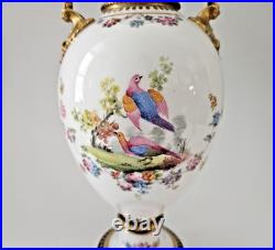 Royal Crown Derby Hand Painted Vase 8 Tall