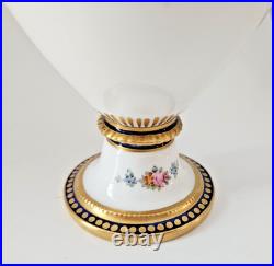 Royal Crown Derby Hand Painted Vase 8 Tall
