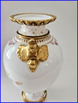 Royal Crown Derby Hand Painted Vase 8 Tall